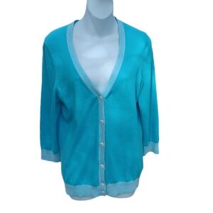 Tommy Hilfiger Cardigan Sweater Blue Size L